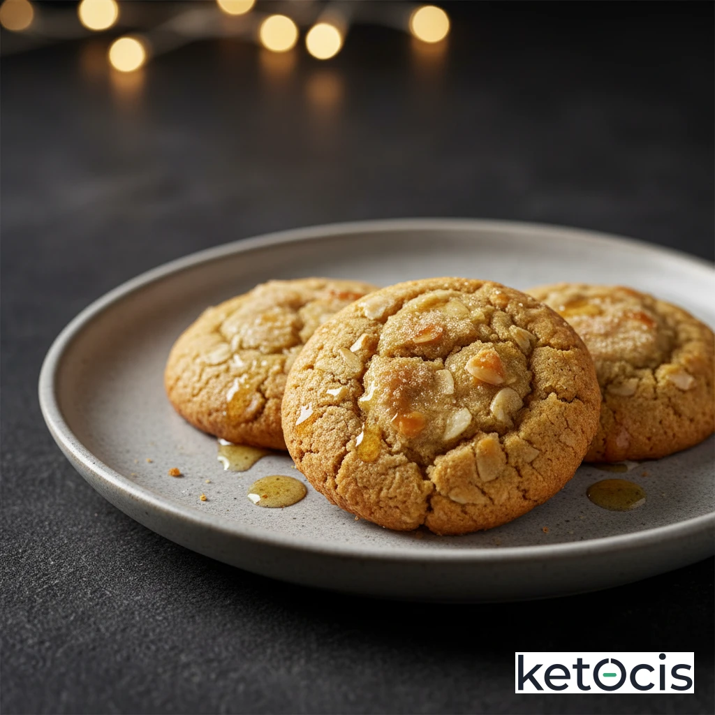Galletas de mantequilla de almendras y esencia de vainilla al horno