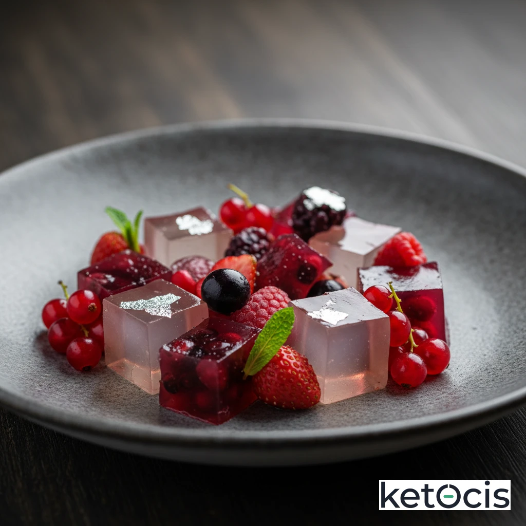 Gominolas de infusión de frutos rojos y gelatina neutra