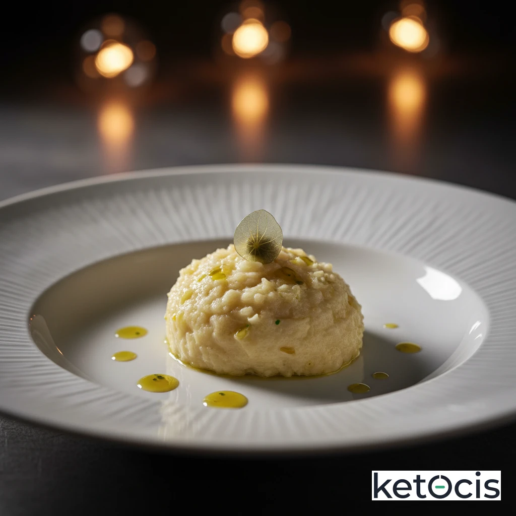 Puré de apio nabo y coliflor batido con mantequilla pura