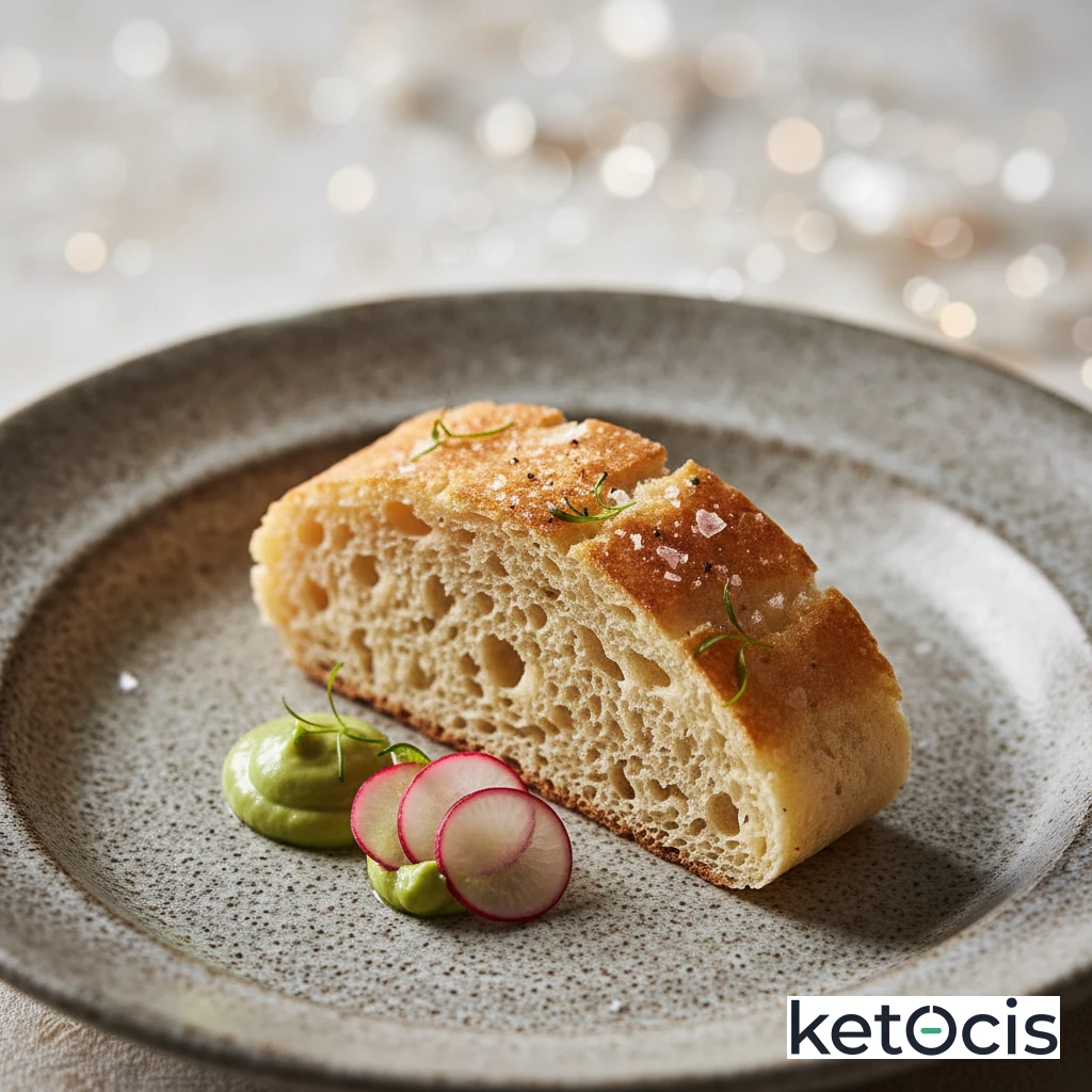 Pan de molde cetogénico de claras de huevo y polvo para hornear