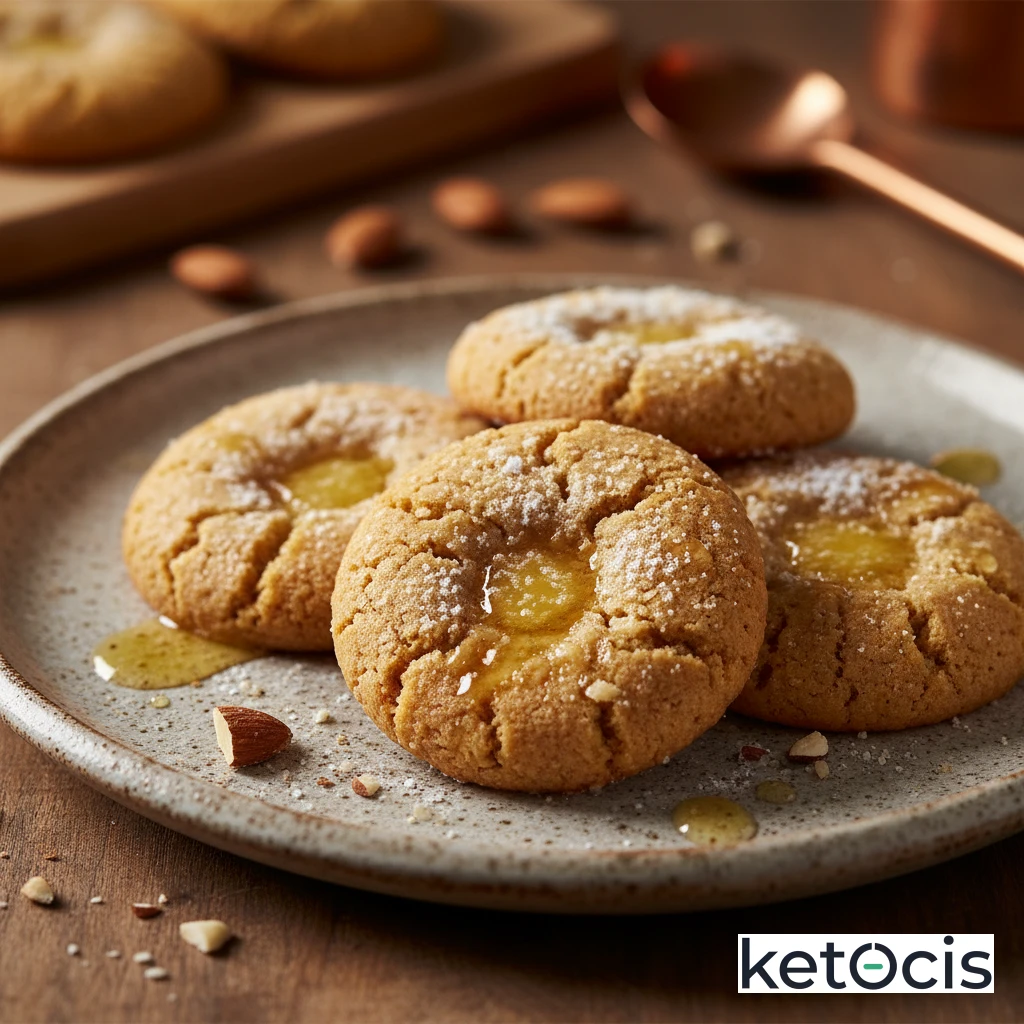 Galletas keto de mantequilla clarificada y harina de almendra