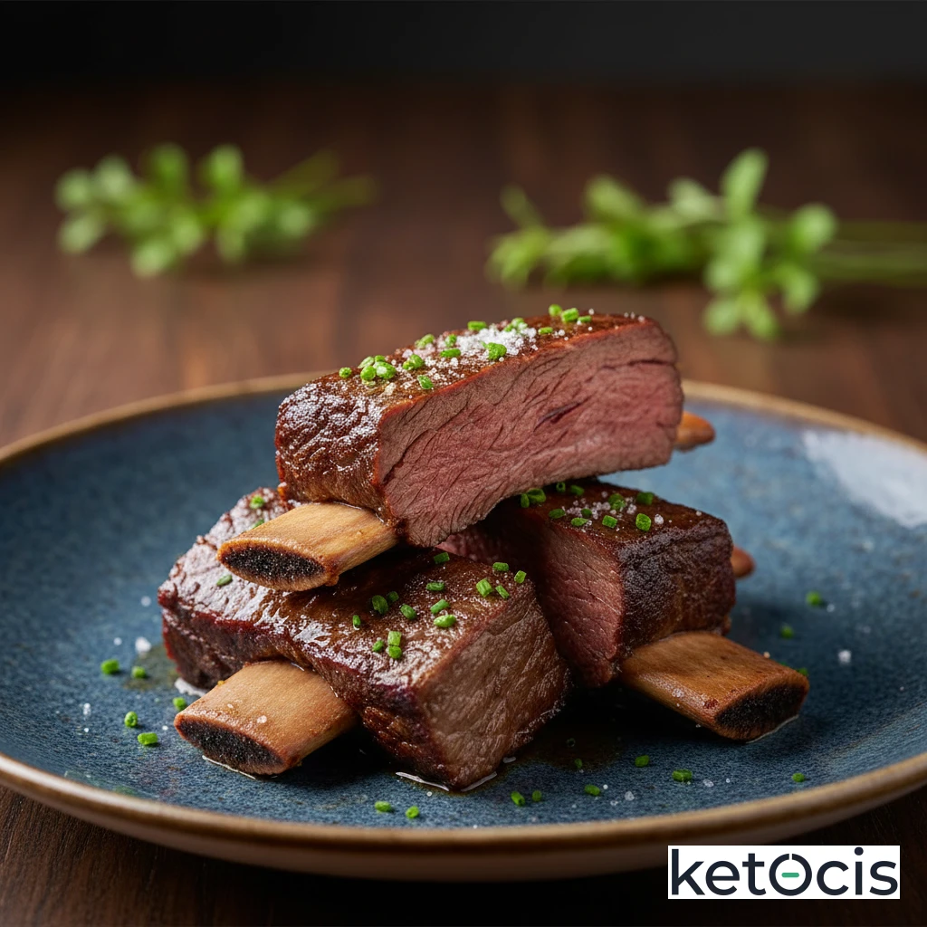 Costillas de res braseadas muy lentamente sin salsas comerciales