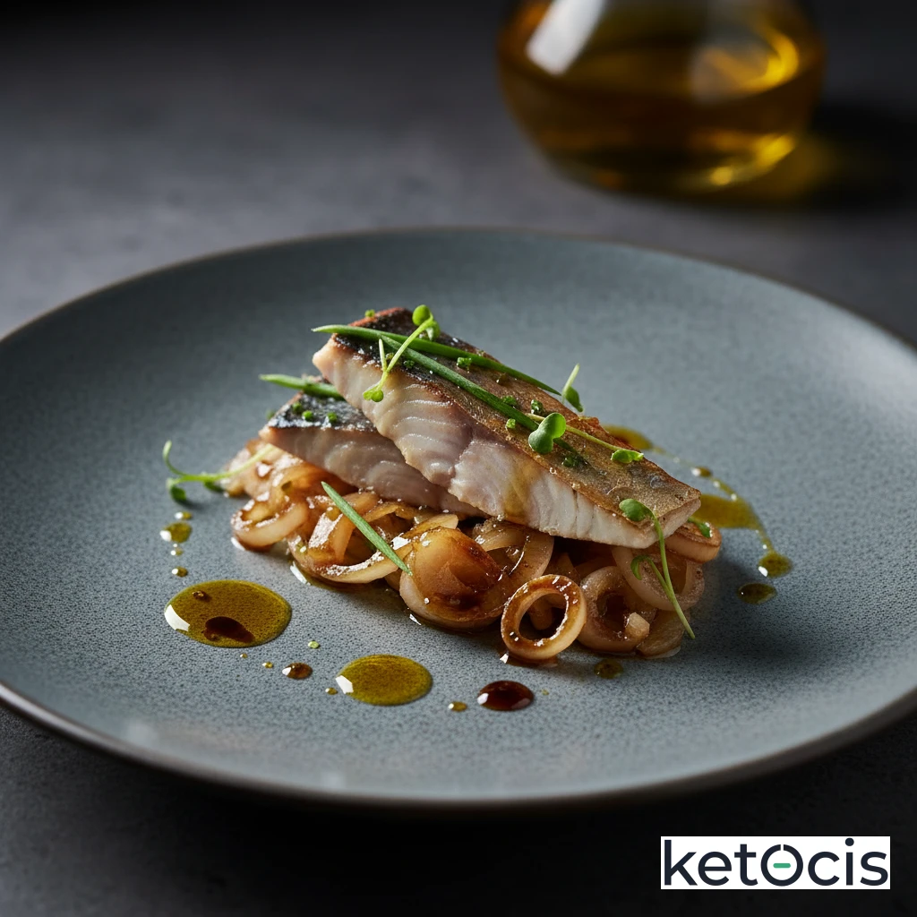 Bonito del norte encebollado con aceite de oliva y vinagre