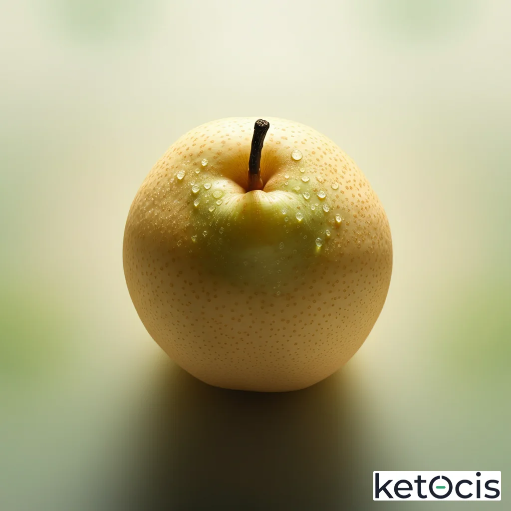 Pera Nashi: Hidratación Crujiente, Moderación Keto Esencial.