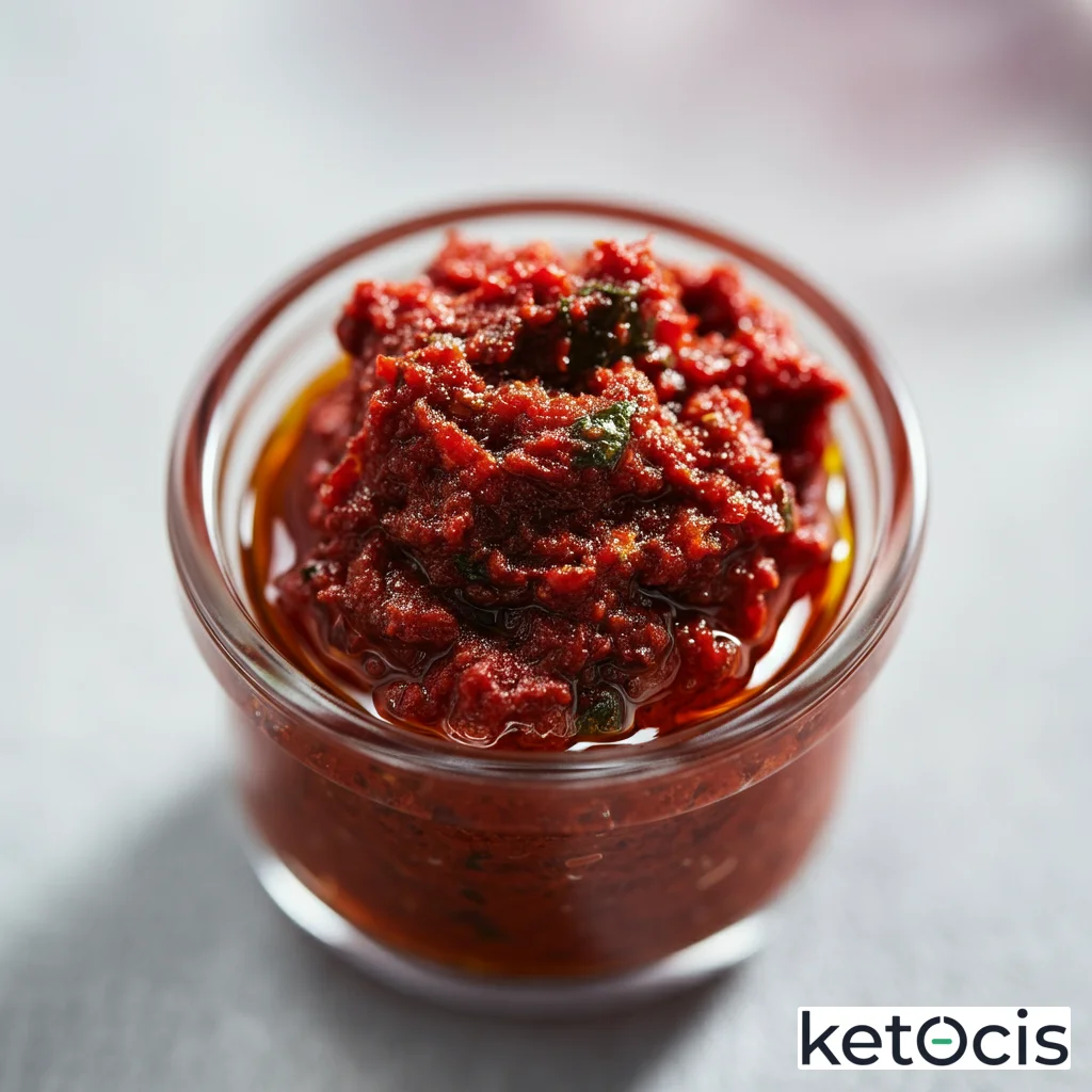 Pesto Rosso: Potencia Cetogénica con Sabor Mediterráneo