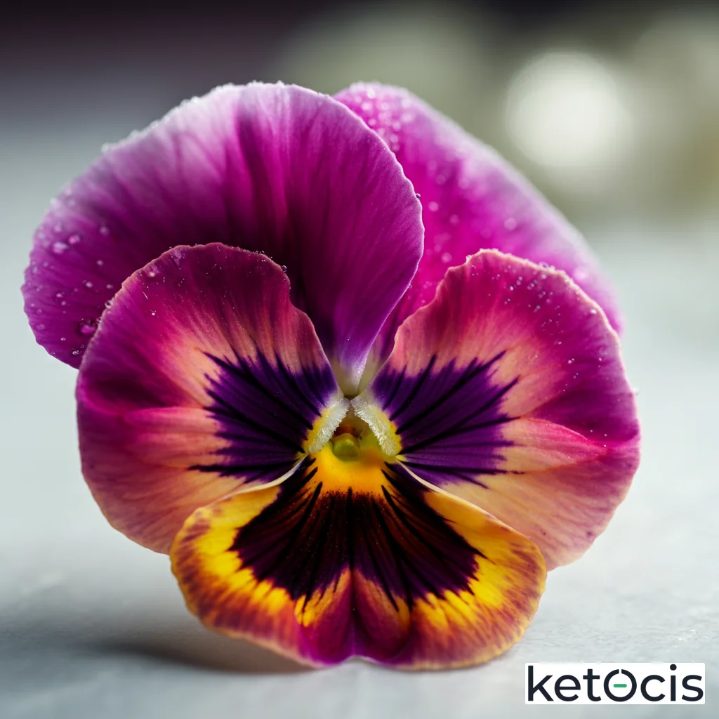 Pétalos de Pensamiento: Elegancia Keto con Impacto Antioxidante