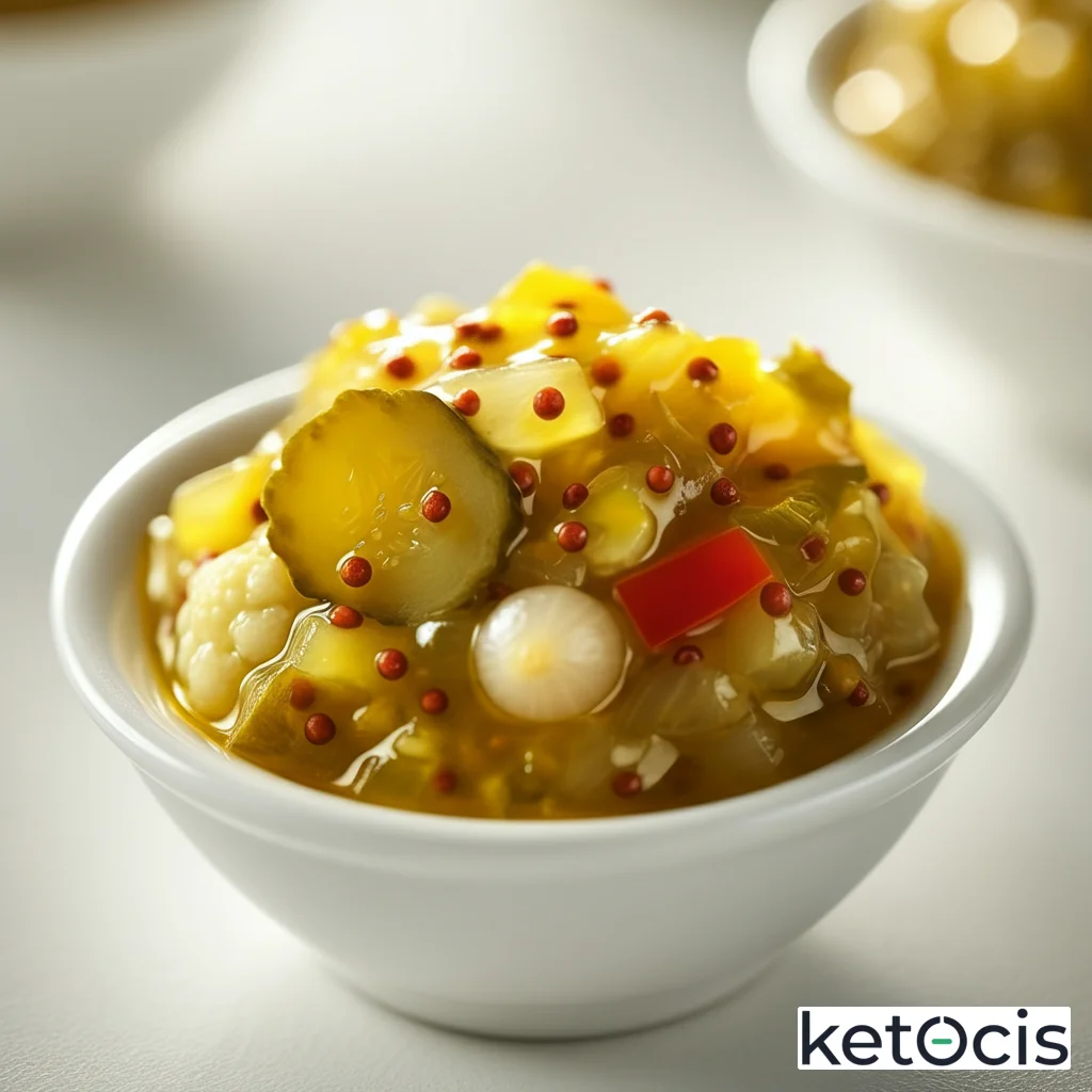 Piccalilli Keto: Fermentación y Sabor sin Sacrificio Glucémico