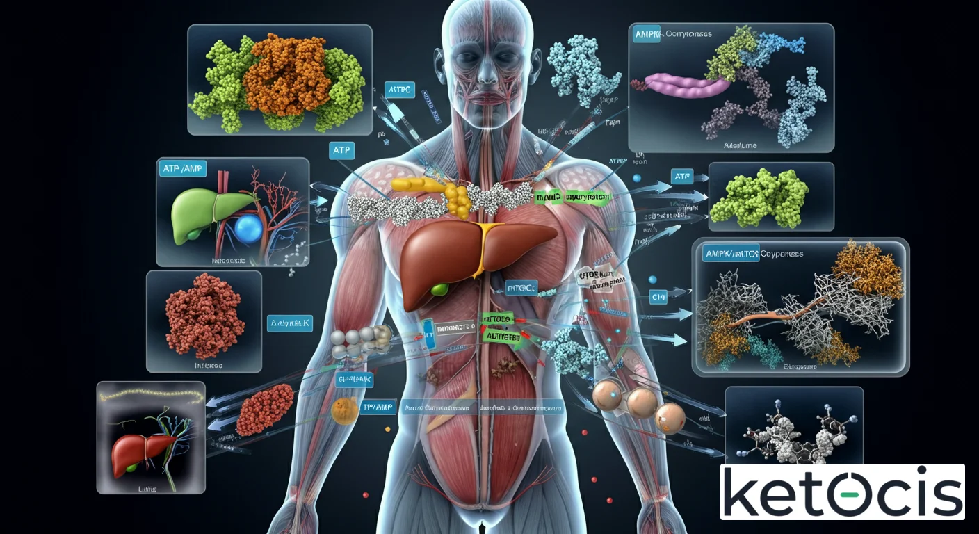 Vía AMPK/mTOR: El Interruptor Maestro del Metabolismo y Longevidad