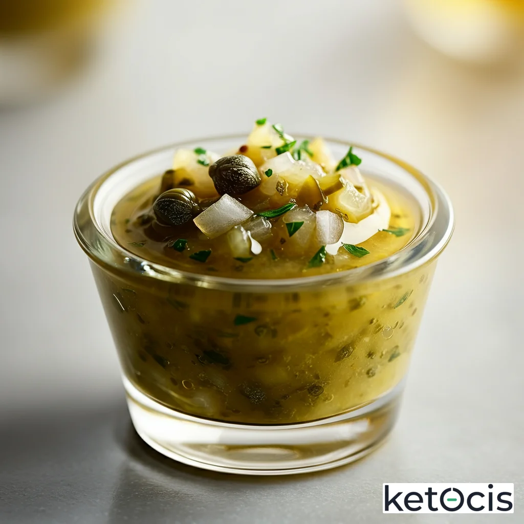 Salsa Charcutière: Sabor Keto sin Compromiso Metabólico