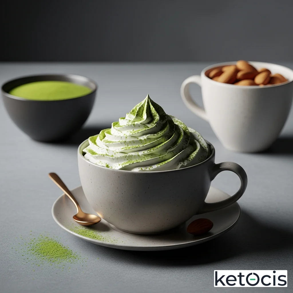 Té Matcha Caliente Batido con Leche de Almendras Casera