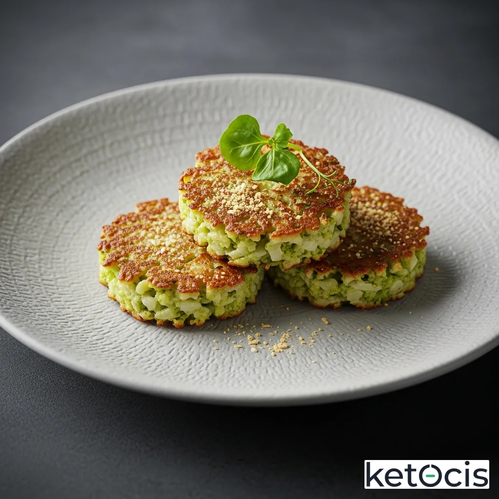 Tortitas de brócoli rallado con huevo y ajo en polvo
