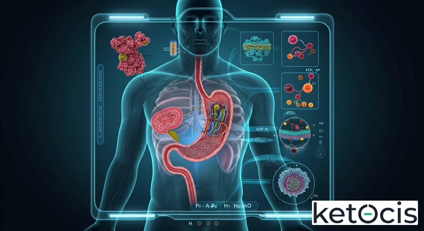 Bomba de Protones Gástrica: H+/K+ ATPasa y Acidez Estomacal