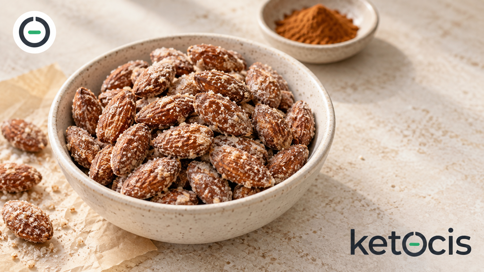 Almendras garrapiñadas keto