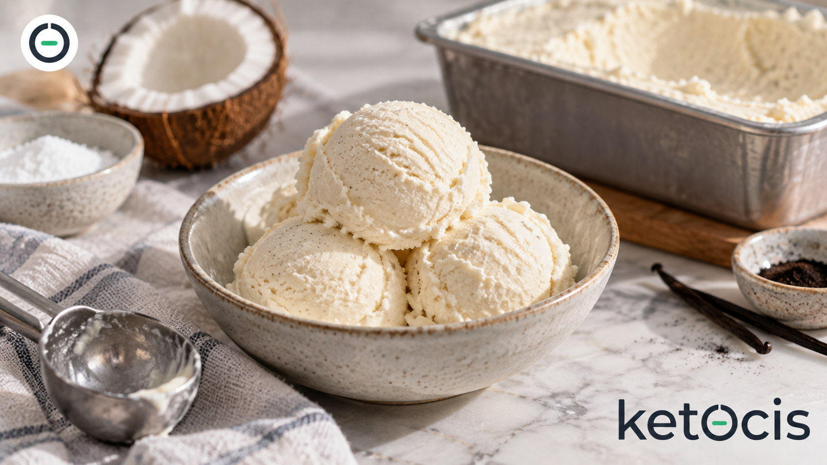 Helado keto sin azúcar