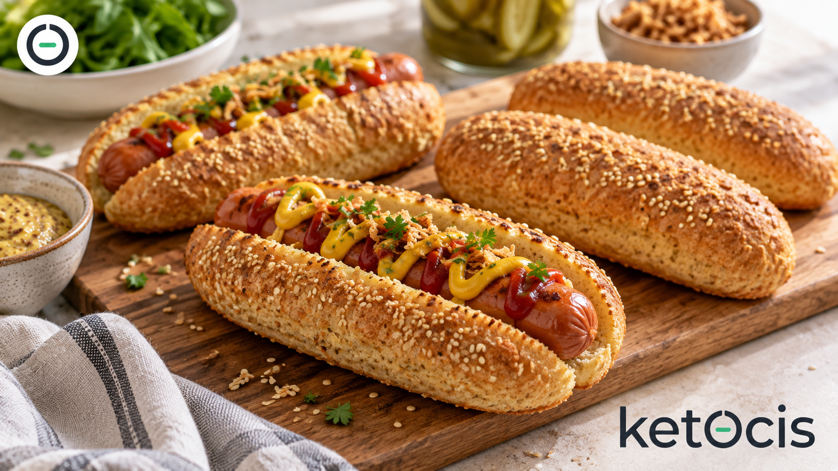 Pan keto para perritos calientes